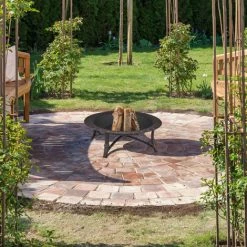 Relaxdays Brasero De Jardin Et Pare-étincelles, Tisonnier, H X D : 52 X 90 Cm, Foyer Rond Pour La Terrasse, Noir/bronze 10 Relaxdays Brasero De Jardin Et Pare-étincelles, Tisonnier, H X D : 52 X 90 Cm, Foyer Rond Pour La Terrasse, Noir/bronze -Chauffage d'extérieur Soldes 60563834 4