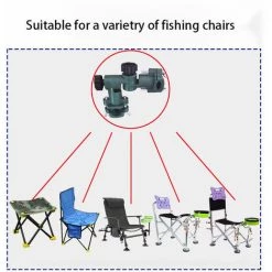 MONLY Support De Parapluie De Pêche Multifonctionnel En Plein Air, Boîte De Pêche, Connecteur De Chaise De Pêche, Support Universel -Chauffage d'extérieur Soldes 60986732 3