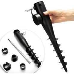 ZOLGINAH Support De Parasol En Plastique - Manchon De Sol - Base Pour Parasols - Piquet De Terre - 25 à 45 Mm (Noir) 10 ZOLGINAH Support De Parasol En Plastique - Manchon De Sol - Base Pour Parasols - Piquet De Terre - 25 à 45 Mm (Noir) -Chauffage d'extérieur Soldes 61181497 4