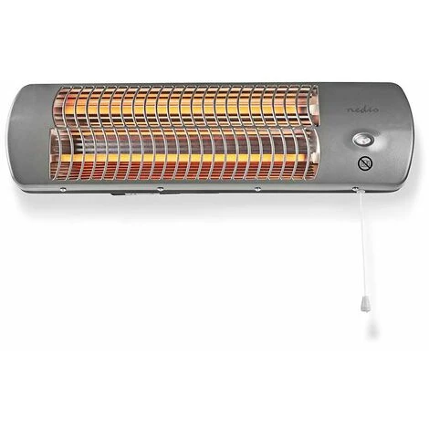 Radiateurs De Salle De Bain 1200 W Thermostat Réglable 2 Modes De Chaleur X4 Gris Nedis HTBA10GY 6 Radiateurs De Salle De Bain 1200 W Thermostat Réglable 2 Modes De Chaleur X4 Gris Nedis HTBA10GY – Image 4