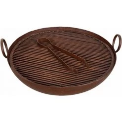 BISCOTTINI VIEUX RÉCIPIENT EN FER FORGÉ AVEC GRILLE ET PINCES 9 BISCOTTINI VIEUX RÉCIPIENT EN FER FORGÉ AVEC GRILLE ET PINCES -Chauffage d'extérieur Soldes 61278667 3