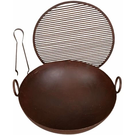 BISCOTTINI VIEUX RÉCIPIENT EN FER FORGÉ AVEC GRILLE ET PINCES 7 BISCOTTINI VIEUX RÉCIPIENT EN FER FORGÉ AVEC GRILLE ET PINCES – Image 5