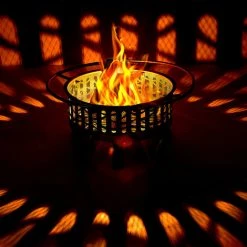 Relaxdays Braséro De Jardin Avec Pare-étincelles & Grille De Foyer, Tisonnier, Jardin Et Terrasse, HxD : 55x75 cm, Noir 10 Relaxdays Braséro De Jardin Avec Pare-étincelles & Grille De Foyer, Tisonnier, Jardin Et Terrasse, HxD : 55x75 cm, Noir -Chauffage d'extérieur Soldes 61314012 4