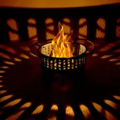 Relaxdays Braséro Avec Grille De Barbecue, Pare-étincelles Et Tisonnier, Pour Le Jardin, Ø 77 Cm, Nois/bronze 10 Relaxdays Braséro Avec Grille De Barbecue, Pare-étincelles Et Tisonnier, Pour Le Jardin, Ø 77 Cm, Nois/bronze -Chauffage d'extérieur Soldes 61314254 4