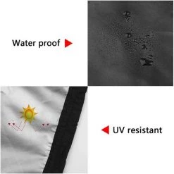 DENUOTOP Housse Pour Parasol Chauffant Noir 226 X 85 X 48 Cm -Chauffage d'extérieur Soldes 61332085 4