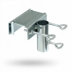FR-LIFE Support De Parasol À Pince,BR-Vie Clip De Fixation Pour Parasol De Plage Porte-Parasol Balustrade De Balcon,Support Parasol,Pas Facile À Rouiller,pour Parasol De Balcon Pare-Soleil (Argent)