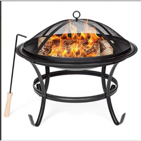 SINGLYFIRE 56 Cm Barbecue Bol à Feu Barbecue Panier à Feu Foyer Avec Tisonnier Pare-étincelles 3 SINGLYFIRE 56 Cm Barbecue Bol à Feu Barbecue Panier à Feu Foyer Avec Tisonnier Pare-étincelles