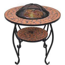 SUPERMARKET Table De Foyer Mosaïque Terre Cuite 68 Cm Céramique 9 SUPERMARKET Table De Foyer Mosaïque Terre Cuite 68 Cm Céramique -Chauffage d'extérieur Soldes 63662360 3