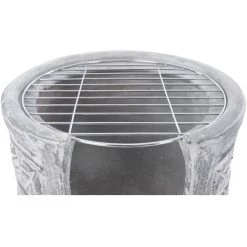 SUPERMARKET RedFire Cheminée Avec Gril Acopulco Argile Gris Clair -Chauffage d'extérieur Soldes 63670612 3
