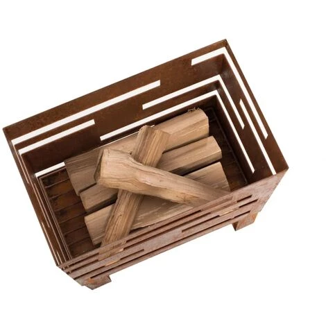 SUPERMARKET RedFire Panier à Feu Madison Rouille Acier 5 SUPERMARKET RedFire Panier à Feu Madison Rouille Acier – Image 3