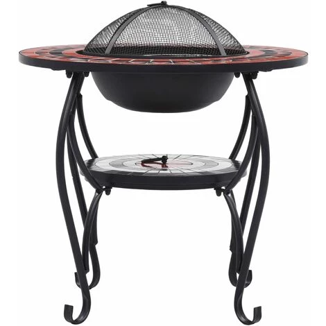 SUPERMARKET Table De Foyer Mosaïque Terre Cuite Et Blanc 68 Cm Céramique 6 SUPERMARKET Table De Foyer Mosaïque Terre Cuite Et Blanc 68 Cm Céramique – Image 4