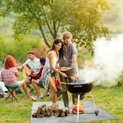 FOZIY 100cm Tapis De Barbecue RéSistant Au Feu, Tapis De Foyer Pour Terrasse Tapis Ignifuge, Résistant à La Chaleur Imperméable Coussin De Foyer à Haute TempéRature Tapis De Protection Du Sol (Gris),Fonepro 10 FOZIY 100cm Tapis De Barbecue RéSistant Au Feu, Tapis De Foyer Pour Terrasse Tapis Ignifuge, Résistant à La Chaleur Imperméable Coussin De Foyer à Haute TempéRature Tapis De Protection Du Sol (Gris),Fonepro -Chauffage d'extérieur Soldes 63839562 4