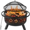 AICOK Brasero Exterieur, Foyer Barbecue Portable, Barbecue Charbon Avec Grille & Tisonnier & Couvercle - Bague Extérieure Anti-brûlure - Pour Balcon /Patio / Fête (Ø75,5 * 60 Cm) 2 AICOK Brasero Exterieur, Foyer Barbecue Portable, Barbecue Charbon Avec Grille & Tisonnier & Couvercle - Bague Extérieure Anti-brûlure - Pour Balcon /Patio / Fête (Ø75,5 * 60 Cm) -Chauffage d'extérieur Soldes 63937828 1