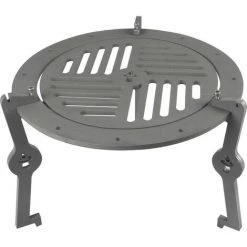 REMUNDI Réhausse De Grille Pour Barbecue Brasero 35 Cm Argent - Argent