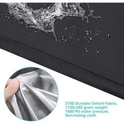 ARC-EN-CIéL Couverture De Chauffe-Patio, Housse Pour Parasol Chauffant En 210D Oxford Imperméable, Bache De Protection Pour Chauffage De Terrasse Extérieur Anti-Poussière/Vent (241x86x47cm) -Arcenciél -Chauffage d'extérieur Soldes 64127665 3