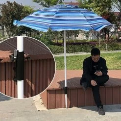 BF Rambarde Porte-parasol Pour Accessoires De Parasol De Table à Fixer Sur Balcon, Terrasse Ou Table - Jusqu'à 19-38mm -Chauffage d'extérieur Soldes 64388252 4