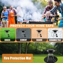 LIFCAUSAL Tapis De Protection Contre Les Incendies De 40 Pouces Tapis De Protection De Sol Pour Barbecue Tapis De Barbecue Extérieur Tapis De Pique-nique Pour Barbecue 10 LIFCAUSAL Tapis De Protection Contre Les Incendies De 40 Pouces Tapis De Protection De Sol Pour Barbecue Tapis De Barbecue Extérieur Tapis De Pique-nique Pour Barbecue -Chauffage d'extérieur Soldes 64472644 4