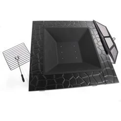 Brasero Exterieur Pour Jardin Terrasses,carré, Noir,72*69*19cm,LBF 9 Brasero Exterieur Pour Jardin Terrasses,carré, Noir,72*69*19cm,LBF -Chauffage d'extérieur Soldes 64710755 3