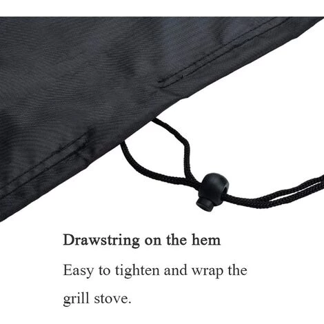 Housse De Protection Pour Brasero Couverture De Gril Housse Bâche De Protection BBQ Couverture De Foyer Housse Pour Foyer D'extérieur Avec Cordon De Serrage V7084B (122 X 46cm) 56Vingt 6 Housse De Protection Pour Brasero Couverture De Gril Housse Bâche De Protection BBQ Couverture De Foyer Housse Pour Foyer D'extérieur Avec Cordon De Serrage V7084B (122 X 46cm) 56Vingt – Image 4