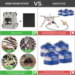 Aeike WS009ST Petit Poêle à Bois. Sac En Tissu Noir. Boîte Blanche 11 Aeike WS009ST Petit Poêle à Bois. Sac En Tissu Noir. Boîte Blanche -Chauffage d'extérieur Soldes 65212762 5