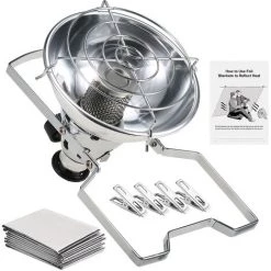 TOMSHOO Chauffe-ballon à Gaz Long Avec Briquet électronique + Couverture Réflectrice De Chaleur + 4 Clips 9 TOMSHOO Chauffe-ballon à Gaz Long Avec Briquet électronique + Couverture Réflectrice De Chaleur + 4 Clips -Chauffage d'extérieur Soldes 65213721 3