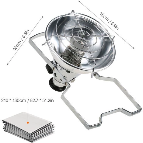 TOMSHOO Chauffe-ballon à Gaz Long Avec Briquet électronique + Couverture Réflectrice De Chaleur + 4 Clips 7 TOMSHOO Chauffe-ballon à Gaz Long Avec Briquet électronique + Couverture Réflectrice De Chaleur + 4 Clips – Image 5