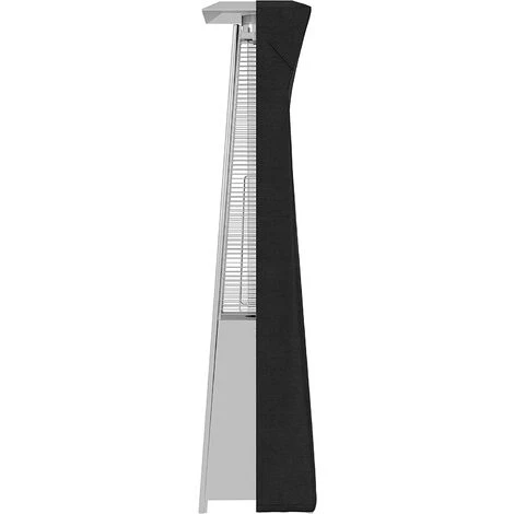 OSQI Housse De Chauffage De Terrasse Style Pyramide, Noir 5 OSQI Housse De Chauffage De Terrasse Style Pyramide, Noir – Image 3