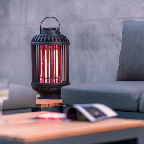 Sunred Chauffage De Table Indox 1200 W Halogène Noir - Noir 4 Sunred Chauffage De Table Indox 1200 W Halogène Noir - Noir – Image 2