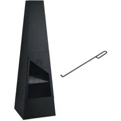 Relaxdays Cheminée De Jardin Faisant Aussi Office De Grill, Chauffage De Terrasse, Acier, Tisonnier Inclus, Noire 8 Relaxdays Cheminée De Jardin Faisant Aussi Office De Grill, Chauffage De Terrasse, Acier, Tisonnier Inclus, Noire -Chauffage d'extérieur Soldes 65643427 2