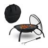 Relaxdays Brasero, Grille Pour La Viande Et Au Dessus Du Bois, Avec Sac, 55,5 Cm, Tisonnier, Jardins, Terrasses, Noir 1 Relaxdays Brasero, Grille Pour La Viande Et Au Dessus Du Bois, Avec Sac, 55,5 Cm, Tisonnier, Jardins, Terrasses, Noir -Chauffage d'extérieur Soldes 65722137 1