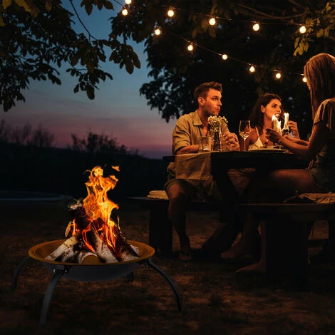 Relaxdays Brasero, Grille Pour La Viande Et Au Dessus Du Bois, Avec Sac, 55,5 Cm, Tisonnier, Jardins, Terrasses, Noir 6 Relaxdays Brasero, Grille Pour La Viande Et Au Dessus Du Bois, Avec Sac, 55,5 Cm, Tisonnier, Jardins, Terrasses, Noir – Image 4