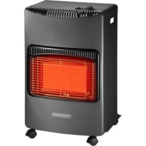 MONZANA Chauffage D'appoint Au Gaz 4200W 3 Niveaux De Puissance Tuyau 50cm Régulateur De Pression Adaptateur Européen Requis (non Inclus) Plaques Chauffantes Céramique Mobile Intérieur 4 MONZANA Chauffage D'appoint Au Gaz 4200W 3 Niveaux De Puissance Tuyau 50cm Régulateur De Pression Adaptateur Européen Requis (non Inclus) Plaques Chauffantes Céramique Mobile Intérieur – Image 2