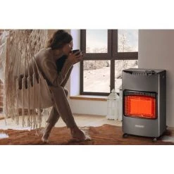 MONZANA Chauffage D'appoint Au Gaz 4200W 3 Niveaux De Puissance Tuyau 50cm Régulateur De Pression Adaptateur Européen Requis (non Inclus) Plaques Chauffantes Céramique Mobile Intérieur 9 MONZANA Chauffage D'appoint Au Gaz 4200W 3 Niveaux De Puissance Tuyau 50cm Régulateur De Pression Adaptateur Européen Requis (non Inclus) Plaques Chauffantes Céramique Mobile Intérieur -Chauffage d'extérieur Soldes 65744975 3