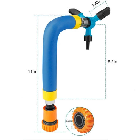 YIDOMDE Arroseur De Trampoline, Arroseur Pour Parc Aquatique De Trampoline Avec Buse Rotative à 360 °, Accessoires De Trampoline Arroseurs Pour Jeux De Plein Air 4 YIDOMDE Arroseur De Trampoline, Arroseur Pour Parc Aquatique De Trampoline Avec Buse Rotative à 360 °, Accessoires De Trampoline Arroseurs Pour Jeux De Plein Air – Image 2