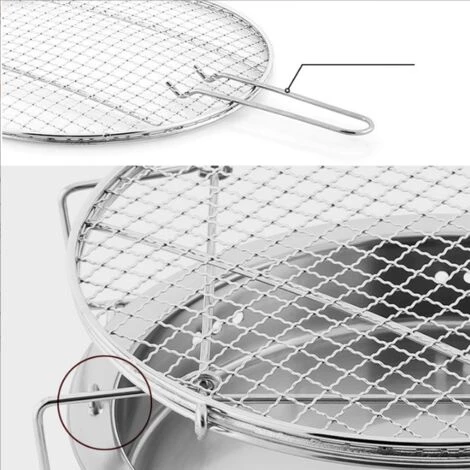 YIDOMDE Foyers Et Braséros Fire Pit FirePit Poêle Pliante Camping Camping Portable Camping Un Barbecue Barbecue En Acier Inoxydable Barbecue En Acier Inoxydable Extérieure Pique-nique Pique-nique Outil,Style B 6 YIDOMDE Foyers Et Braséros Fire Pit FirePit Poêle Pliante Camping Camping Portable Camping Un Barbecue Barbecue En Acier Inoxydable Barbecue En Acier Inoxydable Extérieure Pique-nique Pique-nique Outil,Style B – Image 4