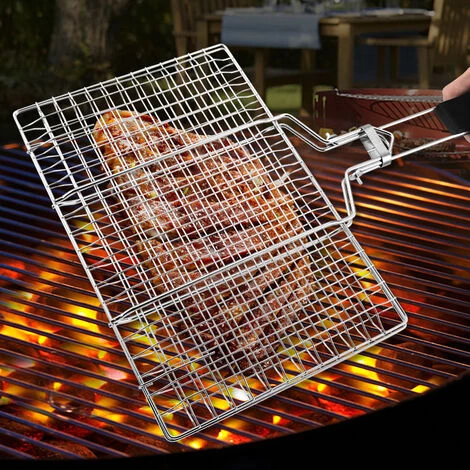 YIDOMDE Barbecue Mesh En Acier Inoxydable Grill Net Gril Doublures En Maille Rack Grille De Grille Pour Le Camping Barbecue Extérieure Cuisine De Pique- Large 5 YIDOMDE Barbecue Mesh En Acier Inoxydable Grill Net Gril Doublures En Maille Rack Grille De Grille Pour Le Camping Barbecue Extérieure Cuisine De Pique- Large – Image 3