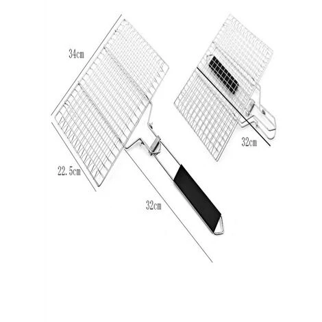 YIDOMDE Barbecue Mesh En Acier Inoxydable Grill Net Gril Doublures En Maille Rack Grille De Grille Pour Le Camping Barbecue Extérieure Cuisine De Pique- Large 7 YIDOMDE Barbecue Mesh En Acier Inoxydable Grill Net Gril Doublures En Maille Rack Grille De Grille Pour Le Camping Barbecue Extérieure Cuisine De Pique- Large – Image 5