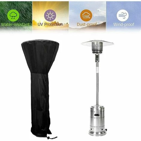 LUCKY-88 Housse De Chauffage En Tissu Oxford Chauffe-terrasse De Jardin Cache-poussière De Terrasse Auvent étanche 226x85x48CM 4 LUCKY-88 Housse De Chauffage En Tissu Oxford Chauffe-terrasse De Jardin Cache-poussière De Terrasse Auvent étanche 226x85x48CM – Image 2