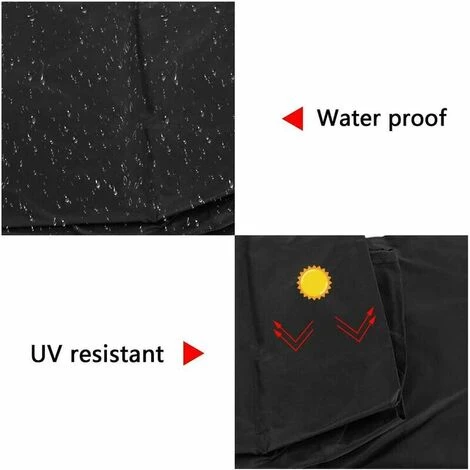 LUCKY-88 Housse De Chauffage En Tissu Oxford Chauffe-terrasse De Jardin Cache-poussière De Terrasse Auvent étanche 226x85x48CM 6 LUCKY-88 Housse De Chauffage En Tissu Oxford Chauffe-terrasse De Jardin Cache-poussière De Terrasse Auvent étanche 226x85x48CM – Image 4