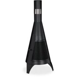 Relaxdays Poêle à Bois De Jardin, 120 X 48 X 50 Cm, Tisonnier Inclus, En Acier, Terrasse, Extérieur, Couleur Noire 8 Relaxdays Poêle à Bois De Jardin, 120 X 48 X 50 Cm, Tisonnier Inclus, En Acier, Terrasse, Extérieur, Couleur Noire -Chauffage d'extérieur Soldes 66171029 2