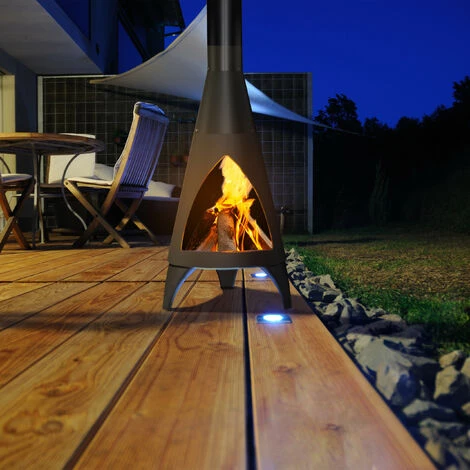 Relaxdays Poêle à Bois De Jardin, 120 X 48 X 50 Cm, Tisonnier Inclus, En Acier, Terrasse, Extérieur, Couleur Noire 5 Relaxdays Poêle à Bois De Jardin, 120 X 48 X 50 Cm, Tisonnier Inclus, En Acier, Terrasse, Extérieur, Couleur Noire – Image 3