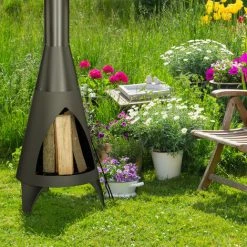 Relaxdays Poêle à Bois De Jardin, 120 X 48 X 50 Cm, Tisonnier Inclus, En Acier, Terrasse, Extérieur, Couleur Noire 10 Relaxdays Poêle à Bois De Jardin, 120 X 48 X 50 Cm, Tisonnier Inclus, En Acier, Terrasse, Extérieur, Couleur Noire -Chauffage d'extérieur Soldes 66171044 4