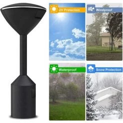 MèREÉTERNEL Housse Pour Parasol Chauffant Mis à Niveau 210D étanche Avec Fermeture à Glissière Bande Réfléchissante Tissu Oxford Et Sac De Rangement, 241 * 86 * 47 Cm Ternel -Chauffage d'extérieur Soldes 66171741 4