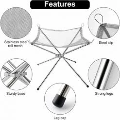 THSINDE Brasero Portable Pour Extérieur, Grille Barbecue/Chauffage Pliable, Foyer De Camping, Avec Sac De Transport, En Acier Inoxydable, Pour Patio, Camping, Jardin, Voyage (42 X 42 X 33 Cm) 8 THSINDE Brasero Portable Pour Extérieur, Grille Barbecue/Chauffage Pliable, Foyer De Camping, Avec Sac De Transport, En Acier Inoxydable, Pour Patio, Camping, Jardin, Voyage (42 X 42 X 33 Cm) -Chauffage d'extérieur Soldes 66175821 2