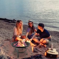 Froadp 56 X 52 Cm Cheminée De Jardin Avec Grille De Protection Anti-Étincelles Et Grille, Brasero En Métal à Quatre Pieds Pour Terrasse De Jardin, Chauffage Pour Vacances Camping 10 Froadp 56 X 52 Cm Cheminée De Jardin Avec Grille De Protection Anti-Étincelles Et Grille, Brasero En Métal à Quatre Pieds Pour Terrasse De Jardin, Chauffage Pour Vacances Camping -Chauffage d'extérieur Soldes 66347761 4