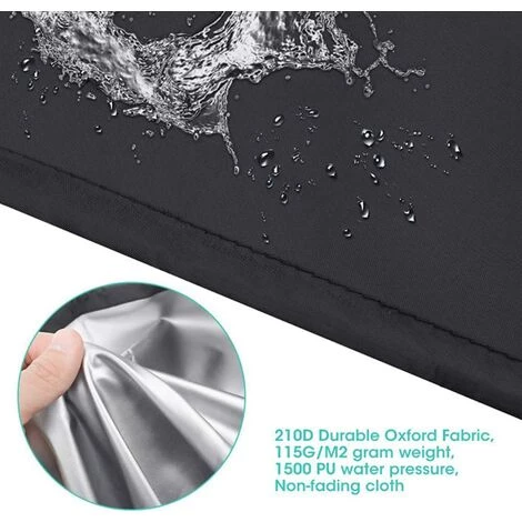Couverture De Chauffe-Patio, Housse Pour Parasol Chauffant En 210D Oxford Imperméable, Bache De Protection Pour Chauffage De Terrasse Extérieur Anti-Poussière/Vent (241x86x47cm) -Adélala 5 Couverture De Chauffe-Patio, Housse Pour Parasol Chauffant En 210D Oxford Imperméable, Bache De Protection Pour Chauffage De Terrasse Extérieur Anti-Poussière/Vent (241x86x47cm) -Adélala – Image 3