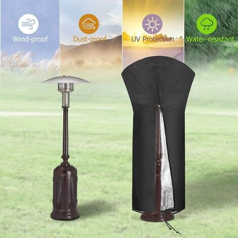 Couverture De Chauffe-Patio, Imperméable Housses De Chauffage Extérieur Housse De Protection Pour Chauffage De Terrasse, 221 X 85 X 48 Cm -Adélala 5 Couverture De Chauffe-Patio, Imperméable Housses De Chauffage Extérieur Housse De Protection Pour Chauffage De Terrasse, 221 X 85 X 48 Cm -Adélala – Image 3