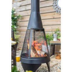 Cheminée De Jardin Colorado XL 160 Cm. Noir. Marque : Buschbeck. Réf. : 140788 - Noir -Chauffage d'extérieur Soldes 66816726 2