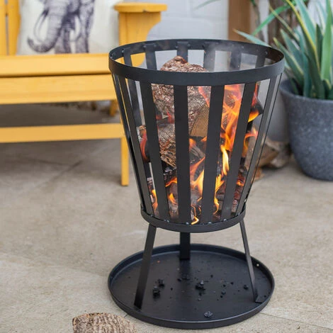 Brasero Oregon Avec Récepteur Cendres. Noir. Marque : Buschbeck. Réf. : 980001 - Noir 4 Brasero Oregon Avec Récepteur Cendres. Noir. Marque : Buschbeck. Réf. : 980001 - Noir – Image 2