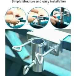 OCXIN Support De Parasol Balustrade De Balcon, Support De Parasol De Balcon Peu Encombrant, Pince De Support De Parapluie Pince De Fixation De Parapluie De Jardin Pour Parapluies 11 OCXIN Support De Parasol Balustrade De Balcon, Support De Parasol De Balcon Peu Encombrant, Pince De Support De Parapluie Pince De Fixation De Parapluie De Jardin Pour Parapluies -Chauffage d'extérieur Soldes 66860516 5